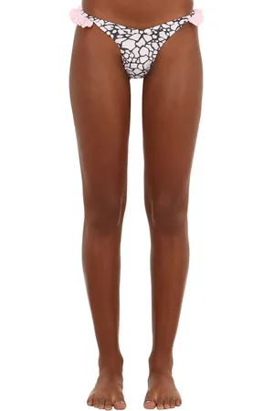 JUST SAUCED Mimi Ruffled Leopard Print Bikini Bottom