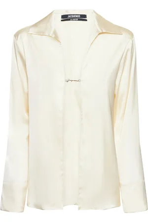 Jacquemus La Chemise Notte Open Satin Shirt