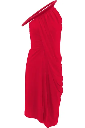 J.W.Anderson Gathered Jersey One-shoulder Dress