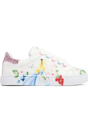 MONNALISA Printed Leather Sneakers