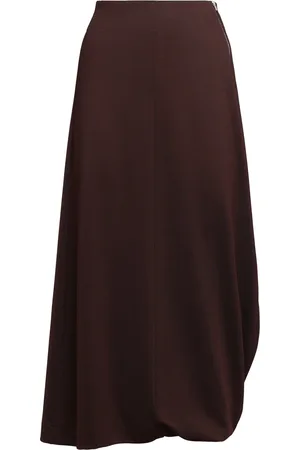 LEMAIRE Silk Viscose Interlock Twisted Hem Skirt