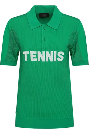 Lacoste Lenny Ribbed Viscose Blend Polo Top