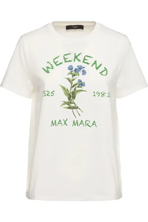 Max Mara Teiera Printed Jersey Cotton T-shirt