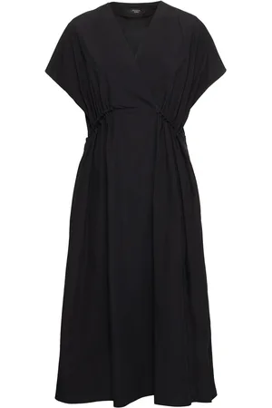 Max Mara Blasone Poplin Short Sleeve Midi Dress
