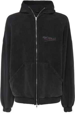 Balenciaga Inside Out Cotton Zip-up Hoodie
