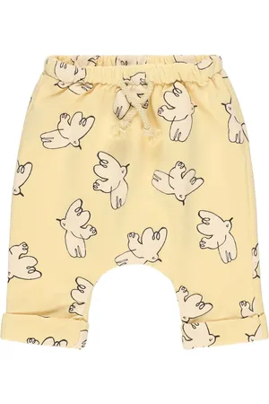 Bobo Choses Bird Print Organic Cotton Blend Pants
