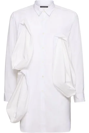 Comme des Garçons Cotton Shirt W/ Ruffled Placket