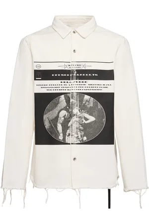 Rick Owens Denim Printed Overshirt