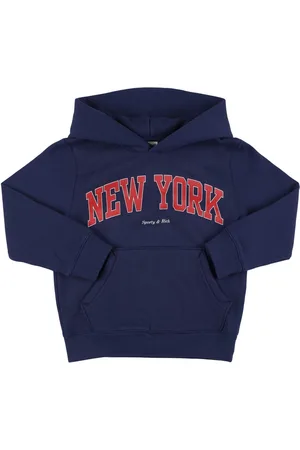 Sporty & Rich Ivy New York Print Cotton Blend Hoodie