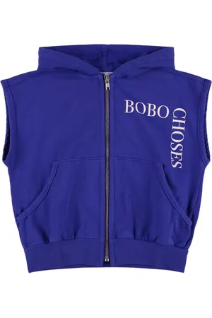Bobo Choses Sleeveless Cotton Zip-up Sweatshirt