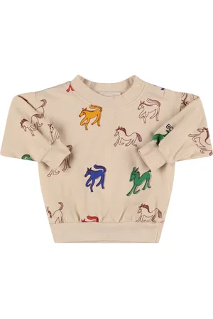Bobo Choses Horse Print Organic Cotton Sweatshirt
