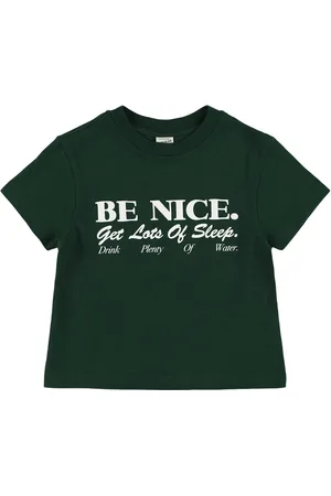 Sporty & Rich Be Nice Printed Cotton T-shirt