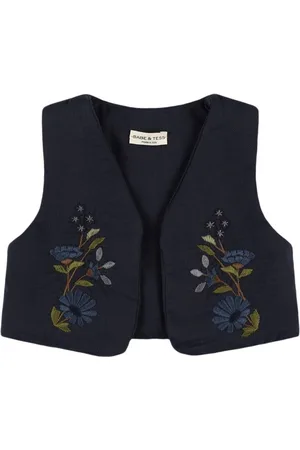 Babe & Tess Talita Embroidered Cotton Vest