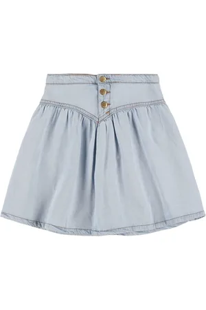 Molo Cotton Blend Denim Skirt