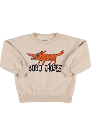 Bobo Choses Fox Print Cotton Sweatshirt
