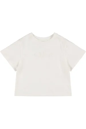 Chloé Embroidered Cotton Jersey T-shirt