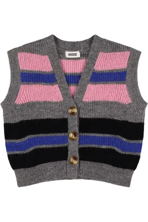 Indee Acrylic Blend Knit Vest Cardigan