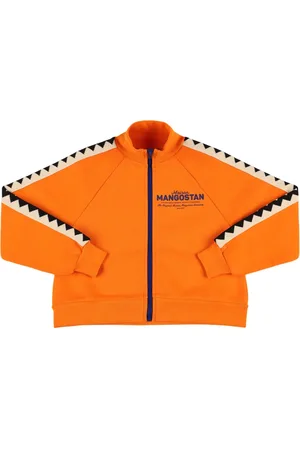 Maison Mangostan Printed Cotton Zip-up Sweatshirt