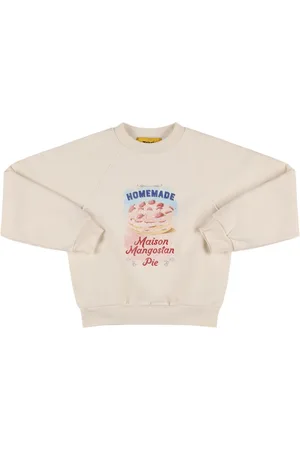 Maison Mangostan Printed Cotton Crewneck Sweatshirt