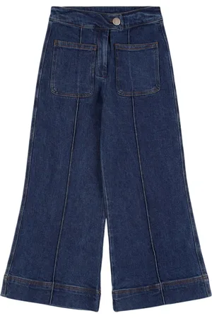 TANGERINE Stonewashed Wide Leg Jeans