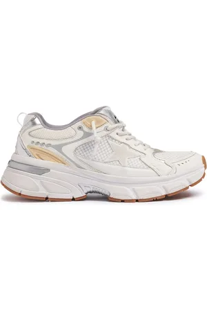 Golden Goose Lightstar Leather Net & Suede Sneakers