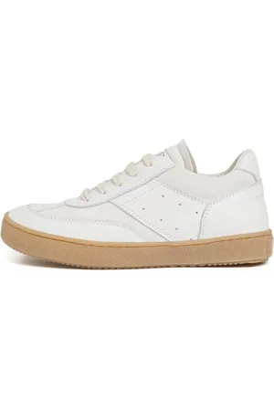 Maison Margiela Logo Print Leather Lace-up Sneakers