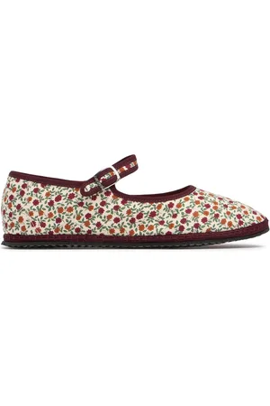 VIBI VENEZIA 10mm Mary Jane Zoagli Cotton Slippers