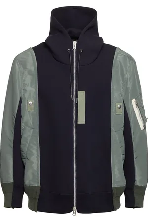 SACAI Padded Nylon Twill & Sponge Jacket