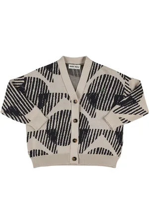Main Story Cotton Jacquard Knit Cardigan