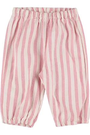 Babe & Tess Striped Cotton Blend Pants