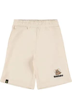 BARROW Washed Effect Cotton Sweat Shorts