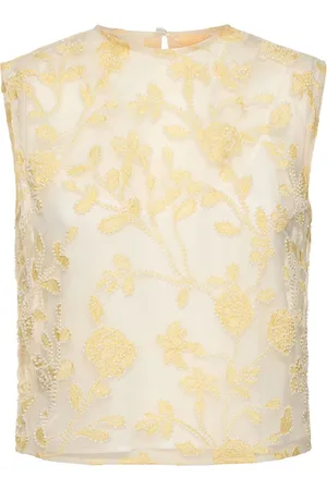 ROTATE Volia Flower Beaded Top