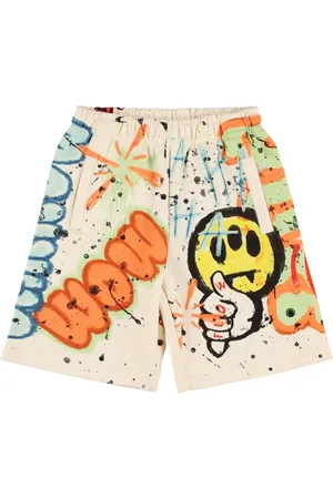 BARROW Printed Cotton Sweat Shorts