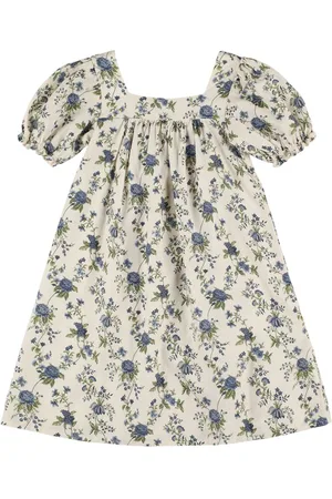 Babe & Tess Printed Linen & Viscose Dress
