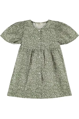 Babe & Tess Printed Cotton Blend Dress