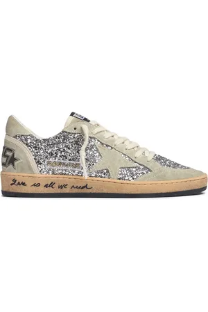 Golden Goose 20mm Ball Star Glittered Sneakers