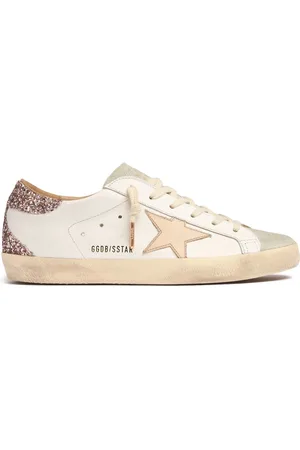 Golden Goose 20mm Super-star Leather Blend Sneakers