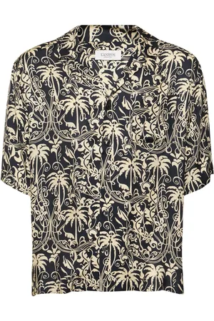 LANEUS Viscose Short Sleeve Shirt