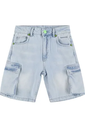 BARROW Cotton Denim Cargo Shorts