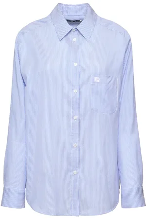 Blazé Milano Catalina Anabas Striped Silk Blend Shirt