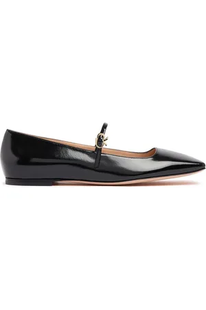 Gianvito Rossi 5mm Christina Patent Leather Flats
