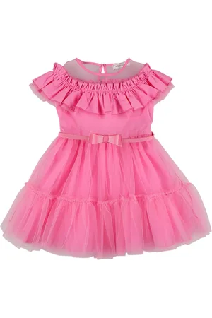 MONNALISA Tulle Dress W/bow