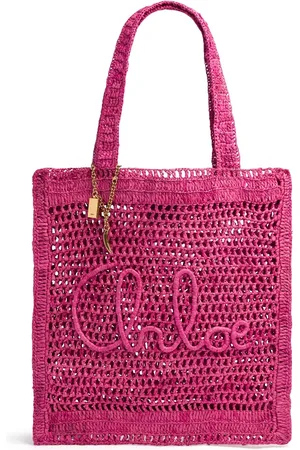 Chloé Summer Banana Crochet Tote Bag