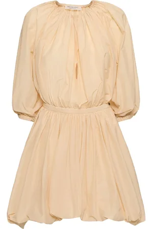 Serafini Draped Cotton Blend Short Dress