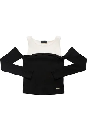 MONNALISA Stretch Cotton Jersey Top