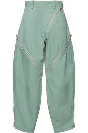 The Attico Zipped Gabardine Baggy Pants
