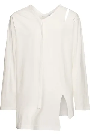 YOHJI YAMAMOTO Binder Long Sleeve V-neck T-shirt