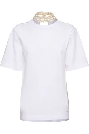 Carven Jersey T-shirt W/ Back Braid