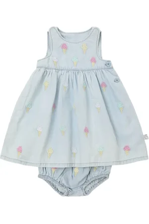 Stella McCartney Cotton Chambray Dress & Diaper Cover