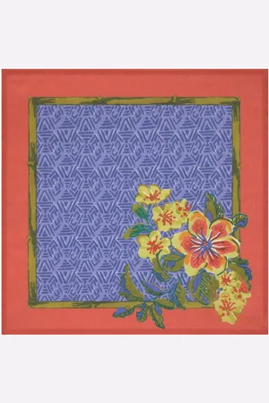 LISA CORTI Set Of 4 Oriental Pervinch Napkins